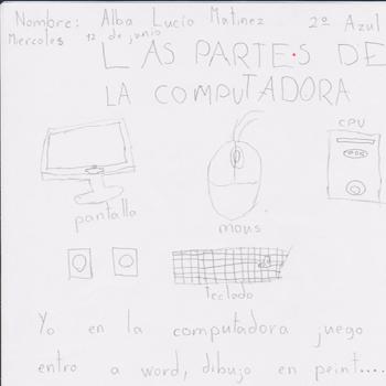 RED ESCUELA.: Dibujando Las Partes De La Computadora
